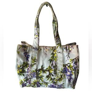 Dolce & Gabbana Floral Canvas with Gold Plaque